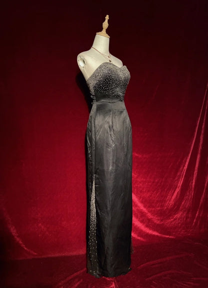 Bescheidene Abschlussballkleider Inspiration Etui-Kleid mit Herz-Ausschnitt und Perlenstickerei für Damen Abendkleid N3264