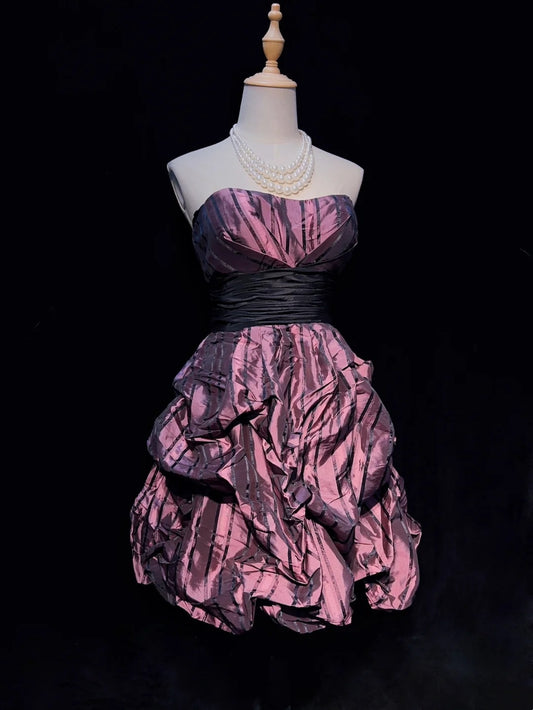 Modest Ball Gown Strapless Grape Ideas For Women Short Birthday Dresses Mini Homecoming Outfits N3263