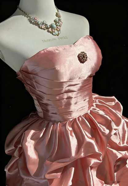 Belle Robe de Bal Cœur Rose Fard à Joues Courte Mini Robe de Fête Robe de Cocktail Robes de Rentrée N3816