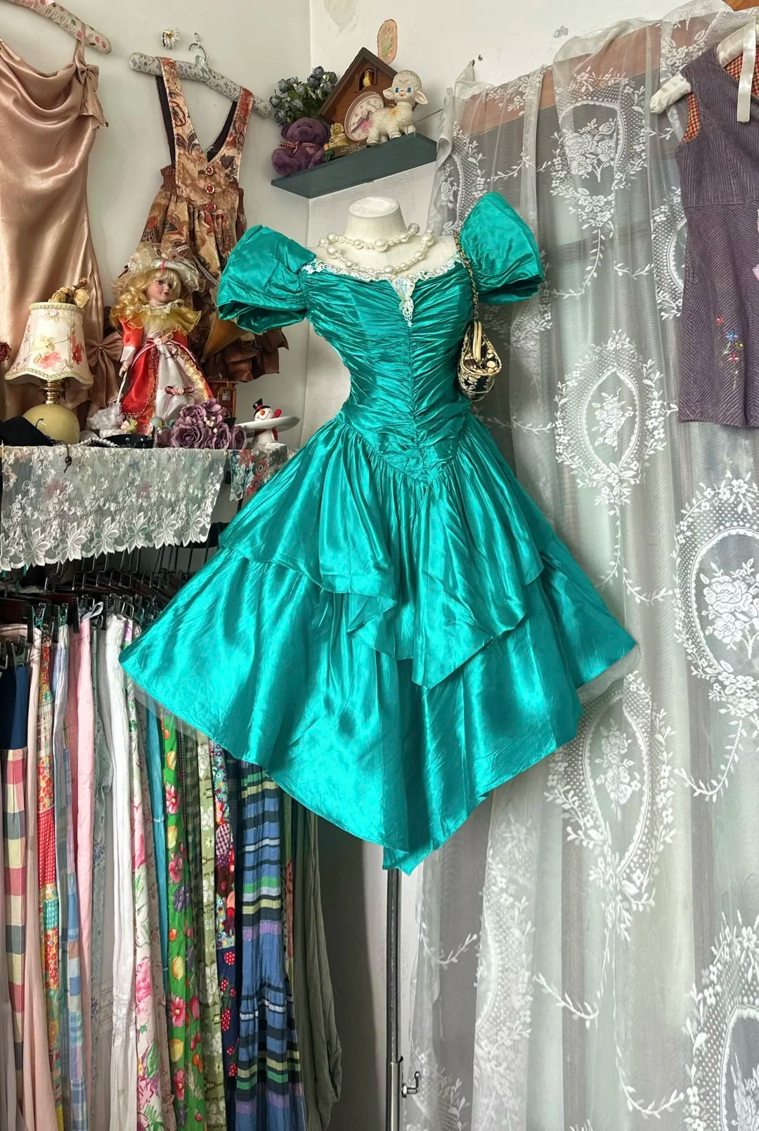 Robe de bal simple en satin bleu, courte, pour remise de diplôme, anniversaire, bal de promo, N3723