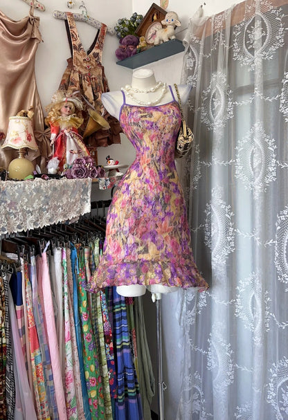 Women Summer New Vintage Retro Style Sheath Floral Lace Short Homecoming Dresses N2261