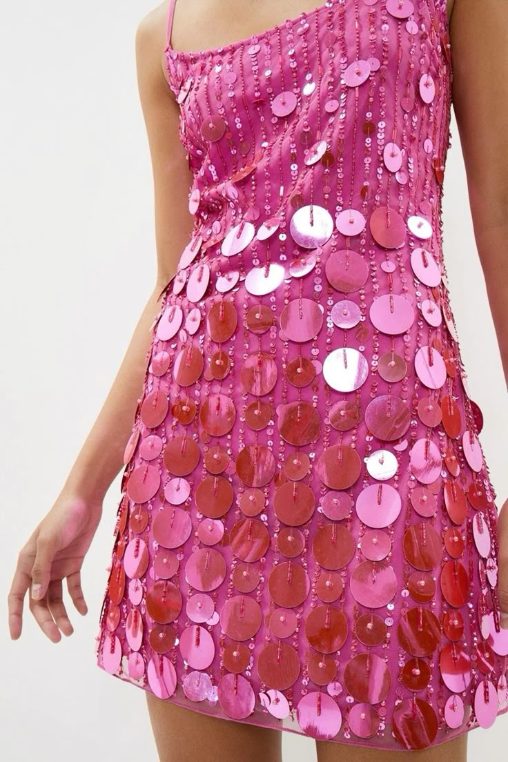 Robes de Bal Courtes à Paillettes Roses pour la Remise des Diplômes, Bretelles Spaghetti, Ligne A, Robe de Retour au Lycée pour les 8e Années, RB3379