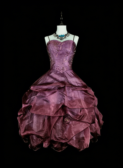 Einzigartiges Ballkleid Spaghetti-Träger Lila Inspo Vintage Fashion 2000er Hoco Kurze Inspo Homecoming Kleider N2018