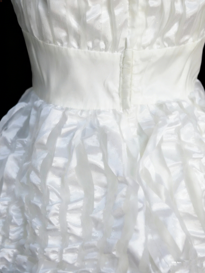Rosa Satin Kurzes A-Linien-Abschlussball-Partykleid Homecoming-Kleider N2145