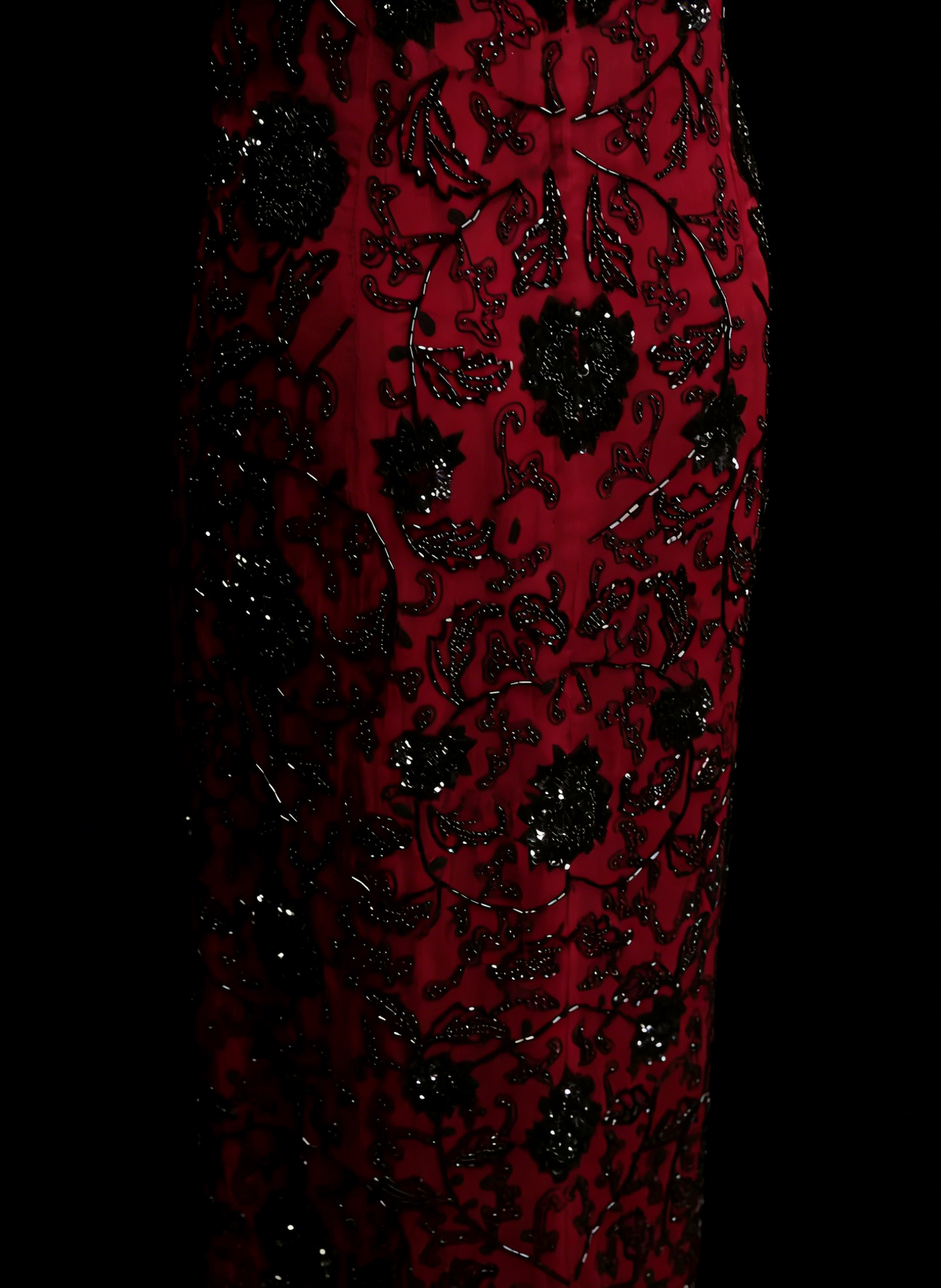 Robe de bal d'été rouge sans manches à bretelles spaghetti et paillettes pour femmes et adolescentes N2239