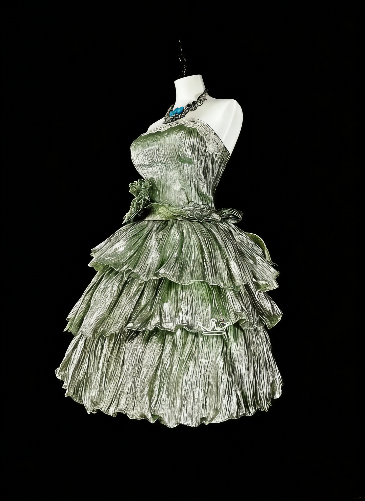 Robe de bal bustier verte courte pour le retour au lycée Robes de cocktail Hoco N3074