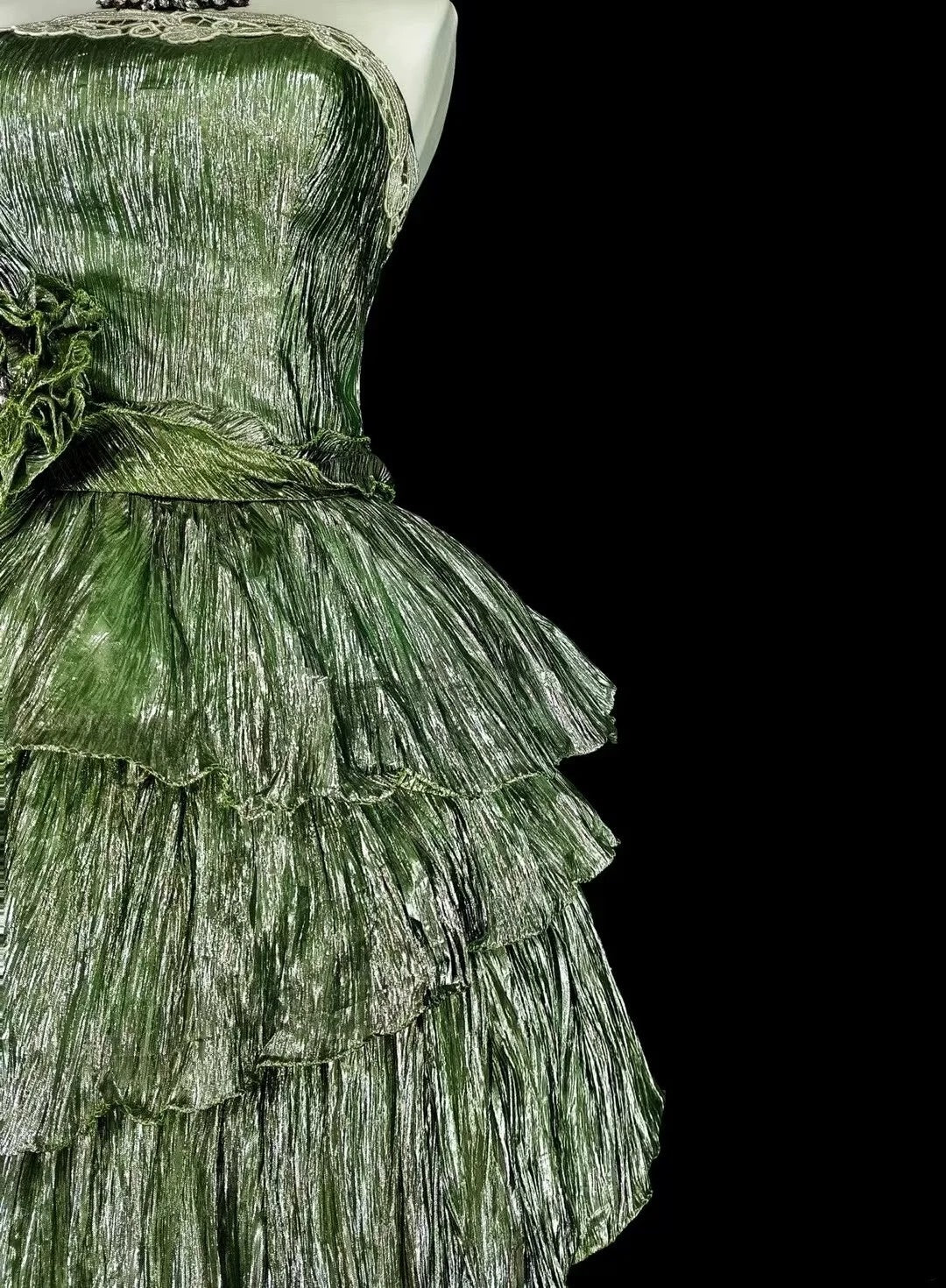 Robe de bal bustier verte courte pour le retour au lycée Robes de cocktail Hoco N3074