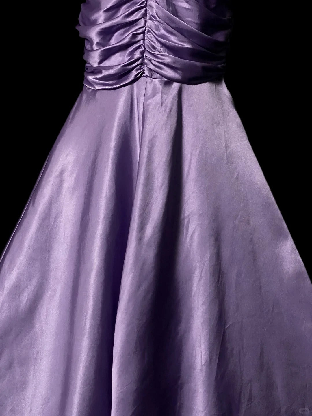 Vintage Prom Dresses 1950s Mermaid One Shoulder Purple Satin Floor Length Sleeveless Evening Formal Outfits RB4930