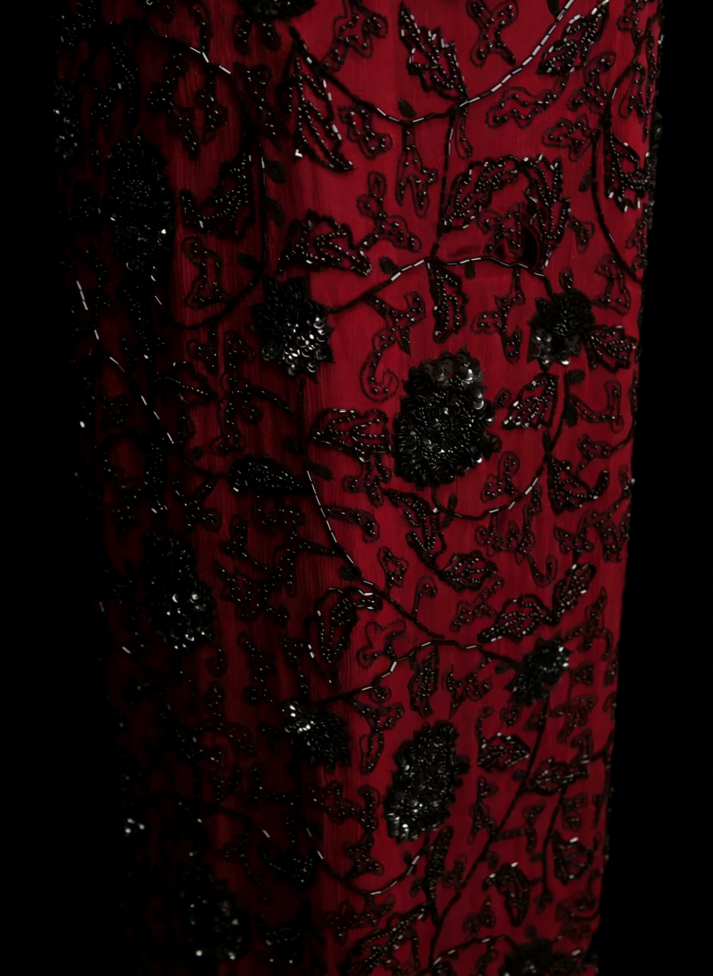 Robe de bal d'été rouge sans manches à bretelles spaghetti et paillettes pour femmes et adolescentes N2239