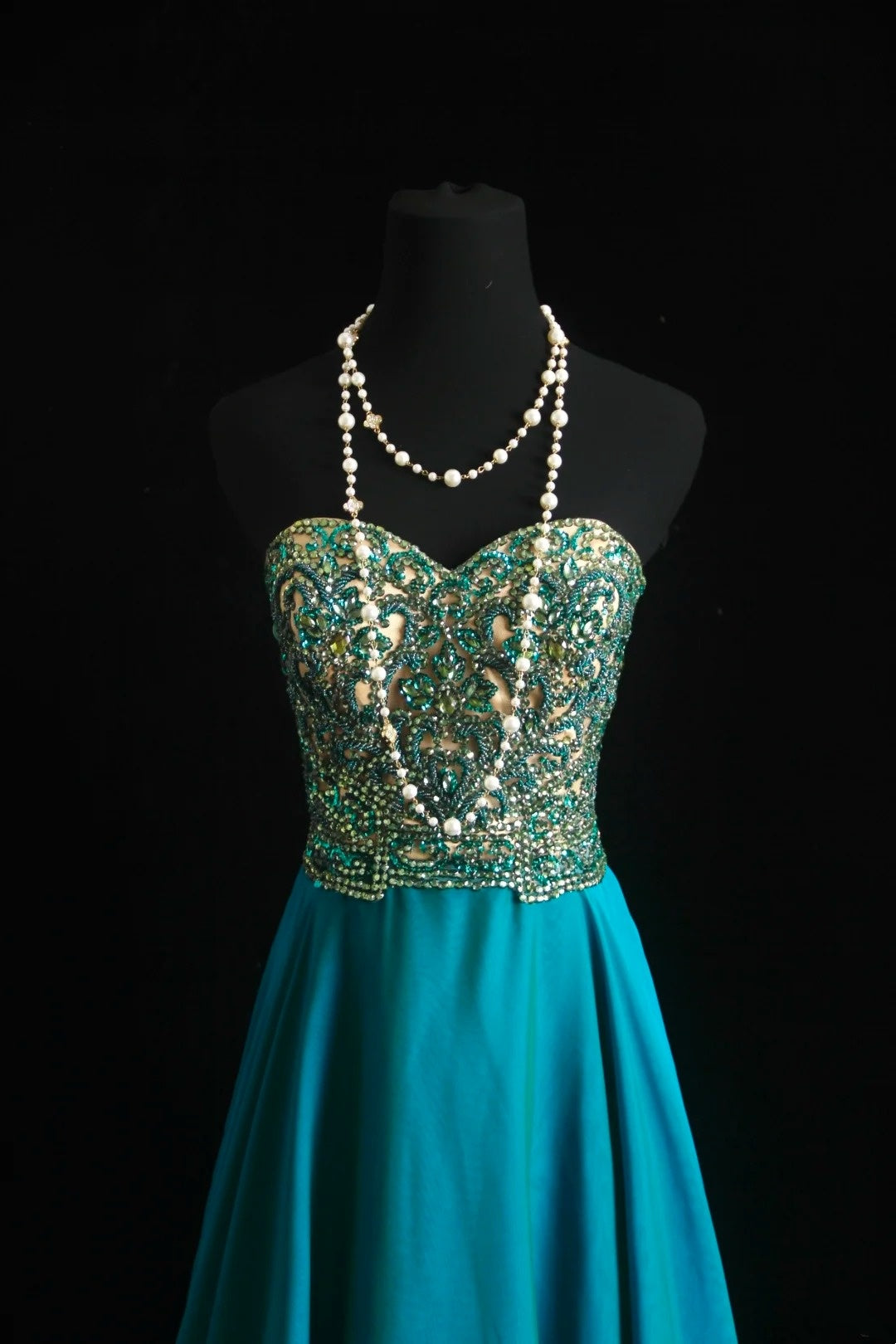 Vintage Prom Dresses Aesthetic 80s Retro A line Blue Sweethert Chiffon Floor Length Formal Outfits N2333