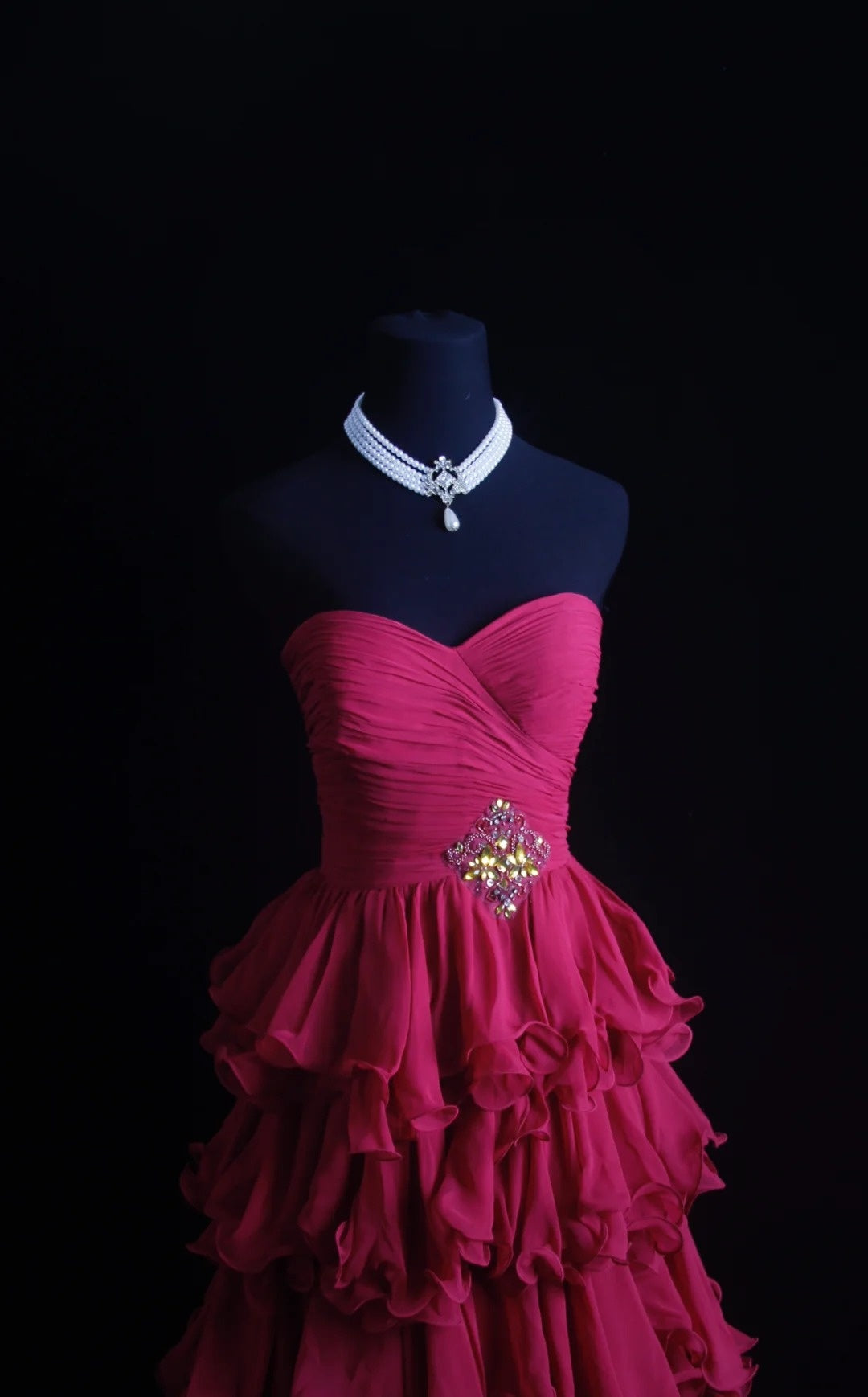 Retro-A-Linien-Abendkleid mit Herzausschnitt, rosa Chiffon-Lagen, Stufenrock, Inspiration für lange Abendkleider im Stil der 2000er Jahre, Outfit für den 19. Geburtstag, formelles Kleid N501