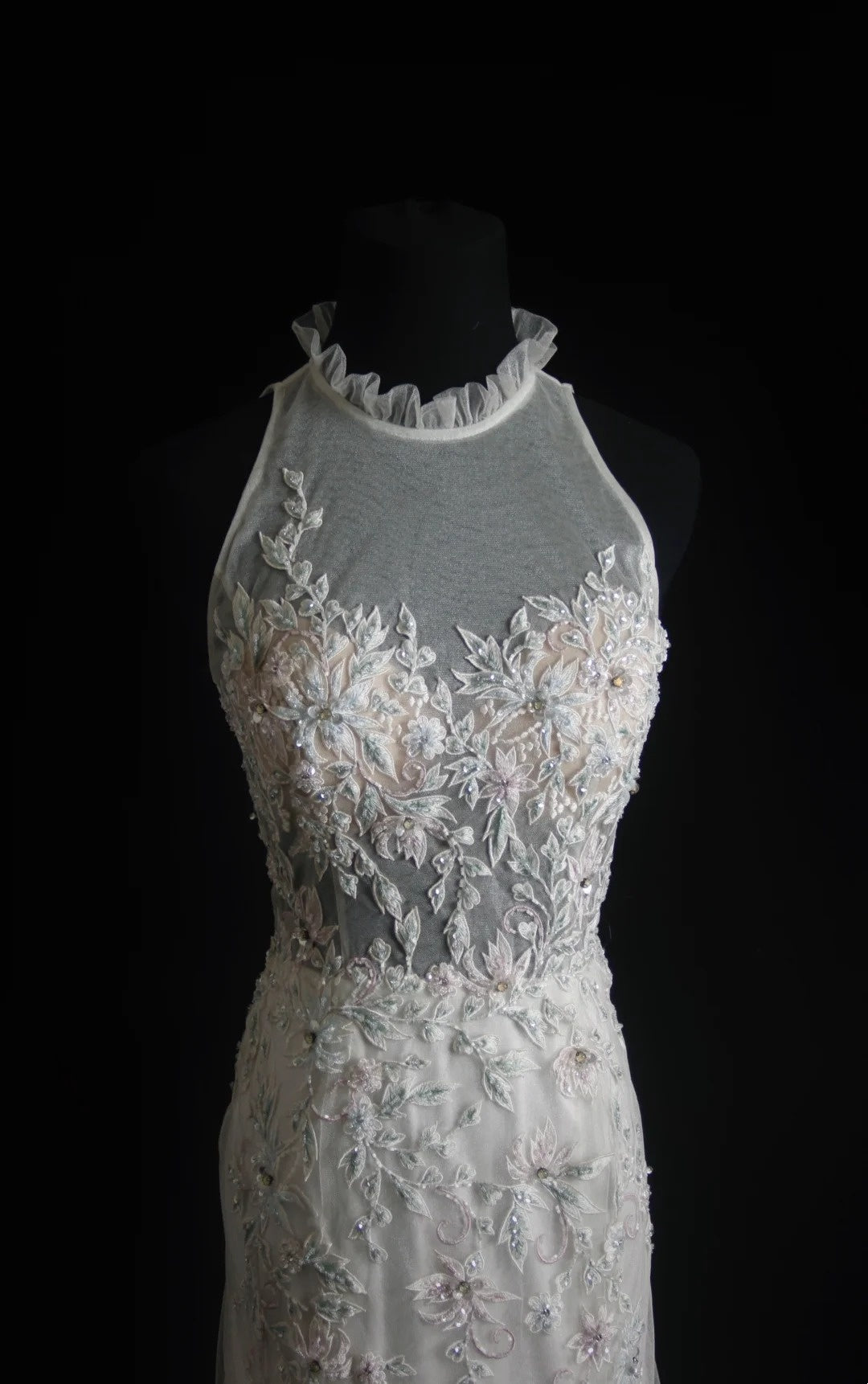 Retro-Meerjungfrauenkleid, weiß mit Applikationen, langes Ballkleid im Stil der 2000er Jahre, Inspiration für Outfits zum 19. Geburtstag, formelles Kleid N505