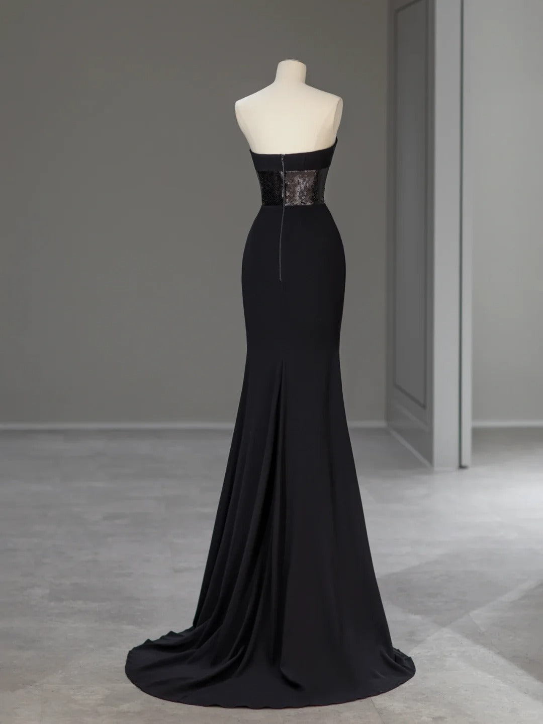 Beautiful Mermaid Sweetheart Black Tie Dress Long Prom Dresses Inspo Formal Outfits RB3993