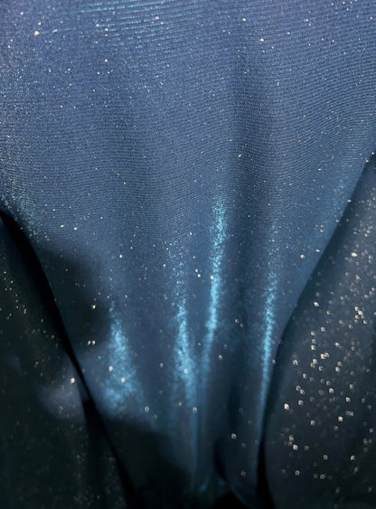 Elegante Abschlussballkleider Inspiration Meerjungfrauen-V-Ausschnitt-Träger Blau Pailletten mit Rüschen für Damen Formelles Kleid N3227