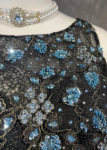 Belles robes de bal Robes sirène col rond robe de soirée mousseline de soie avec bustier perlé longues tenues de soirée N3364