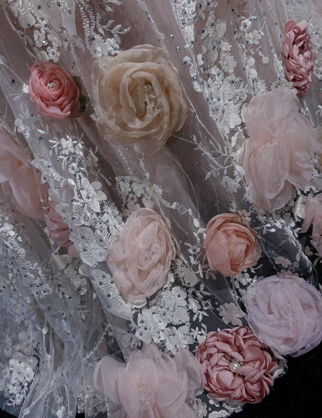 Vintage Abschlussballkleider Inspo Meerjungfrau Rundhals Rosa Spitze 1990er Mit Blumen Cape Abendkleider N3317