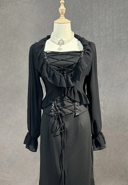 Vintage Prom Dresses 1950er Jahre High-Low Spaghettiträger Black Tie Kleid Ärmellose Abendgarderobe RB4339