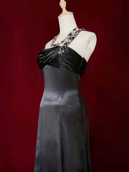 Inspiration Robes de bal modestes Robe de soirée A-line asymétrique avec perles pour femme Robe de soirée formelle N3280