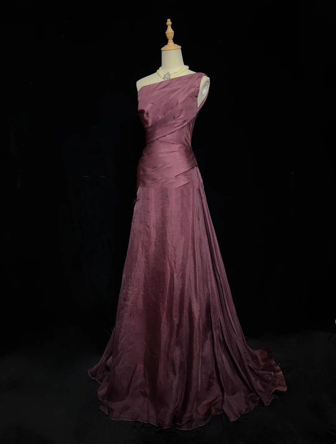 Belles Robes de Bal Sirène Violet Épaule Dénudée Longue Robe de Soirée Formelle N3664