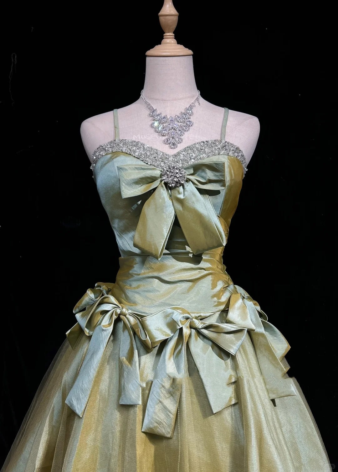 Robe de soirée vintage, bretelles spaghetti, vert olive, 12e année, longueur courte mini, look esthétique, robes de bal de promo RB4338
