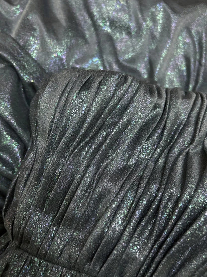 Vintage 1980s Prom Dresses Mermaid Sweetheart Silver Grey Floor Length Long Formal Party Dress N2536