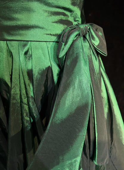 Belles robes de bal bustier vert émeraude, idées pour femmes, courtes robes d'anniversaire, mini tenues de rentrée N3321