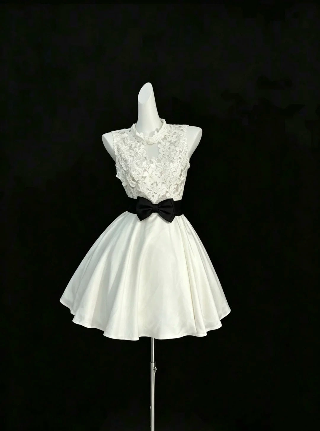 Süßes Ballkleid Weiß Mini Spitze Abschlusskleider Kurz High School Für 8. Klasse Senior Inspo Homecoming Kleid RB3295