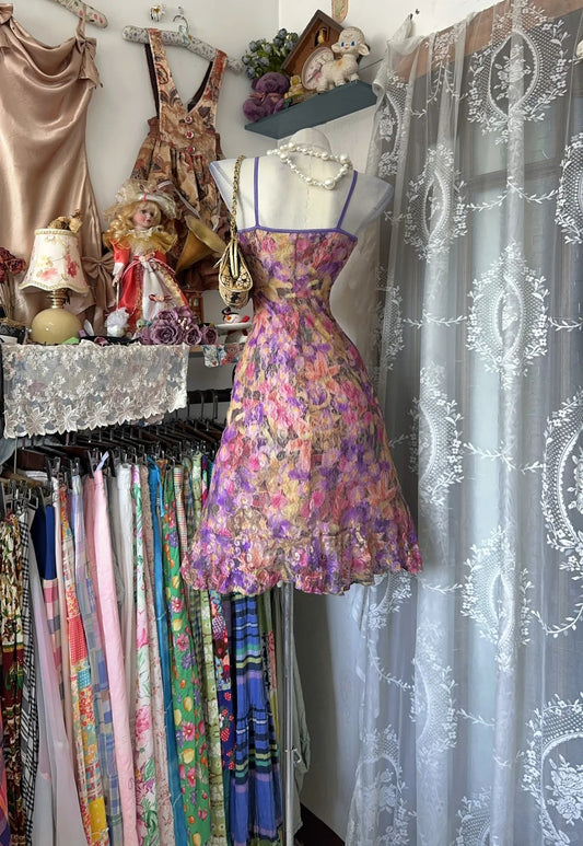 Women Summer New Vintage Retro Style Sheath Floral Lace Short Homecoming Dresses N2261