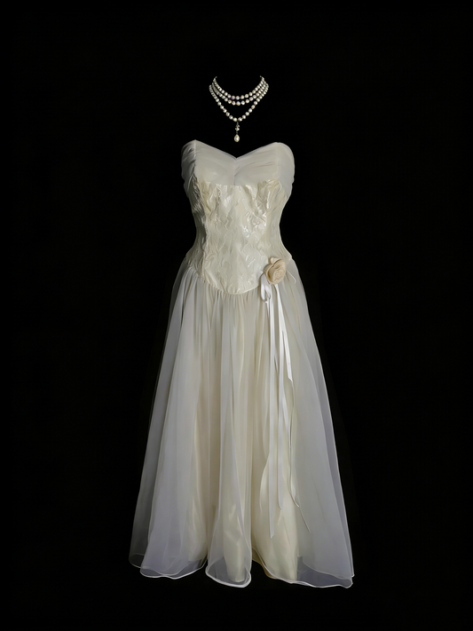 Simple A line Sweetheart Wedding Dresses Tea Length Lace Brides Dress Fitted Bridal Gown N2132