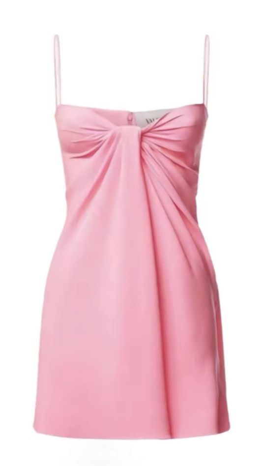 Simple A line Spaghetti Straps Pink Short Inspo Hoco Dress Homecoming Dresses RB4167