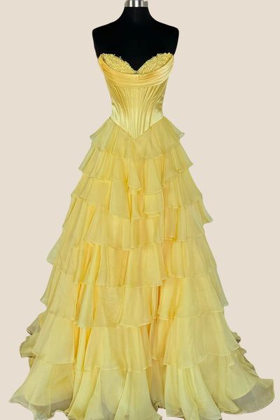 Robe de bal bustier à imprimé floral, robe de soirée longue à volants en mousseline avec fente, Vestidos De Dia AB537