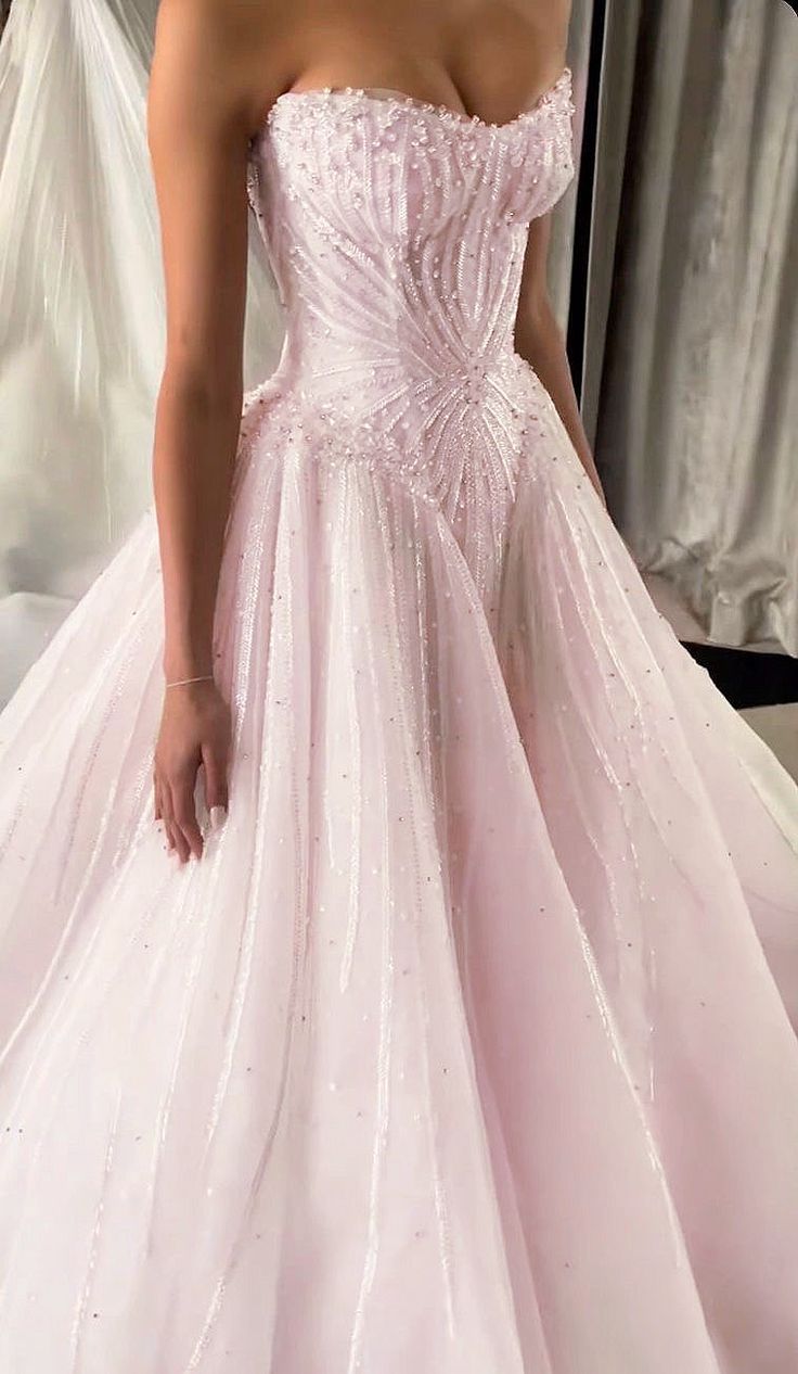 Robe de bal élégante sans bretelles, en tulle à sequins, longue robe de mariée, robe de mariée chic AB554