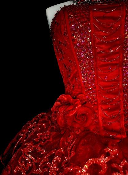 Einzigartiges Ballkleid, trägerlos, Spitze, Rot, Inspo, Vintage, Mode, 2000er, Hoco-Kleider, kurze Inspo, Heimkehrkleider N2012