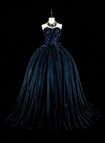Robe de bal vintage, esthétique années 50, rétro, élégante, sans bretelles, en tulle, longue robe de soirée N2004