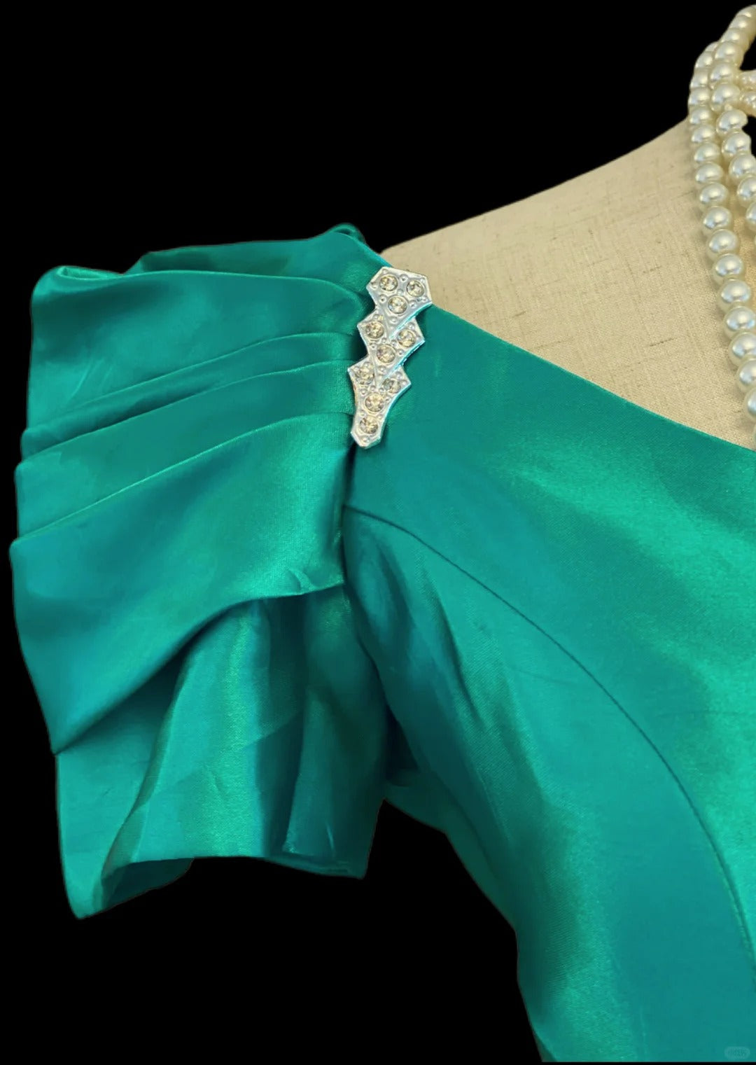 Vintage Ball Gown Green Knee Length Satin Prom Dresses Inspo Evening Outfits RB4023