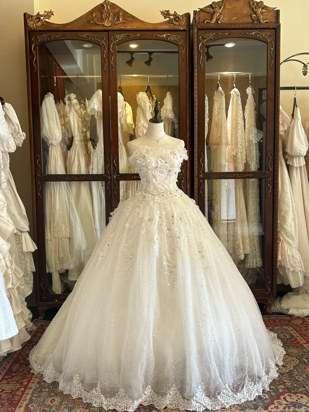 Robes de mariée vintage années 80 Robe de bal bustier à sequins longue Robe de mariée ajustée N2269