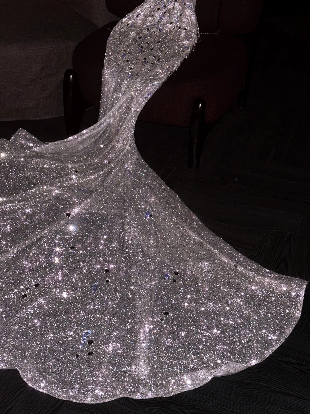 Vintage 80er Jahre Brautkleid Meerjungfrau Herzausschnitt Pailletten Weiß Langes Brautkleid Figurbetontes Brautkleid N1262