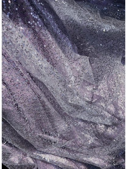 Robes de bal de princesse inspirantes Robe de soirée bustier longue lilas à paillettes avec perles Robes de soirée formelles N3393