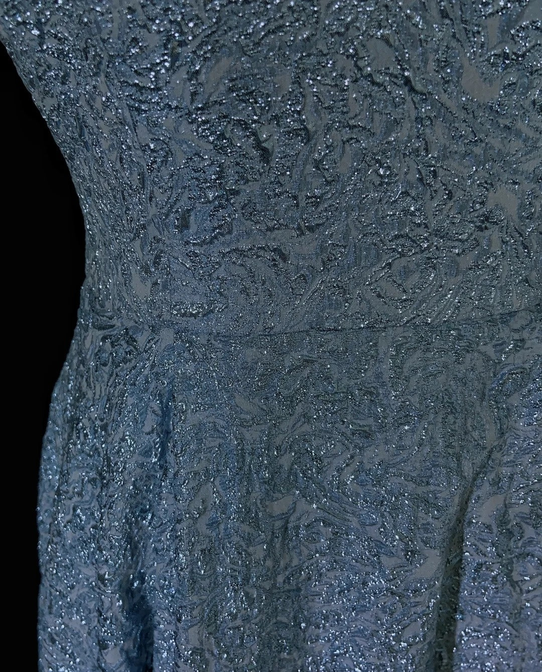 Robes de bal vintage chic asymétriques bleu clair col en V dentelle satinées avec volants robe de soirée longue N3299