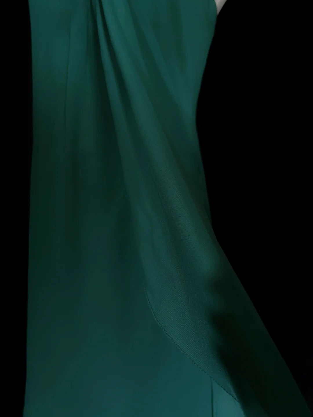Robes de bal vintage des années 80, trapèze, dos nu, en mousseline verte avec perles, longues tenues de soirée N3450