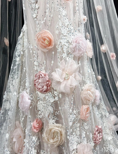 Vintage Abschlussballkleider Inspo Meerjungfrau Rundhals Rosa Spitze 1990er Mit Blumen Cape Abendkleider N3317