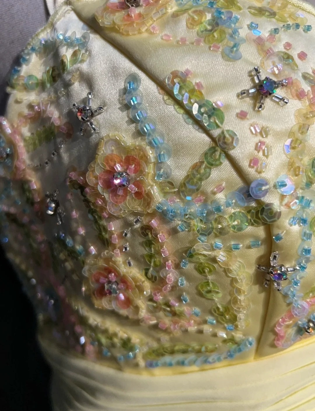Superbes robes de bal sirène à bretelles spaghetti, jaune, sans manches, en mousseline, longue robe de soirée N2870