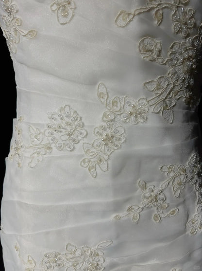Robes de mariée de conte de fées fantaisie, sirène, bustier, blanc, longues, robes de mariée N2867