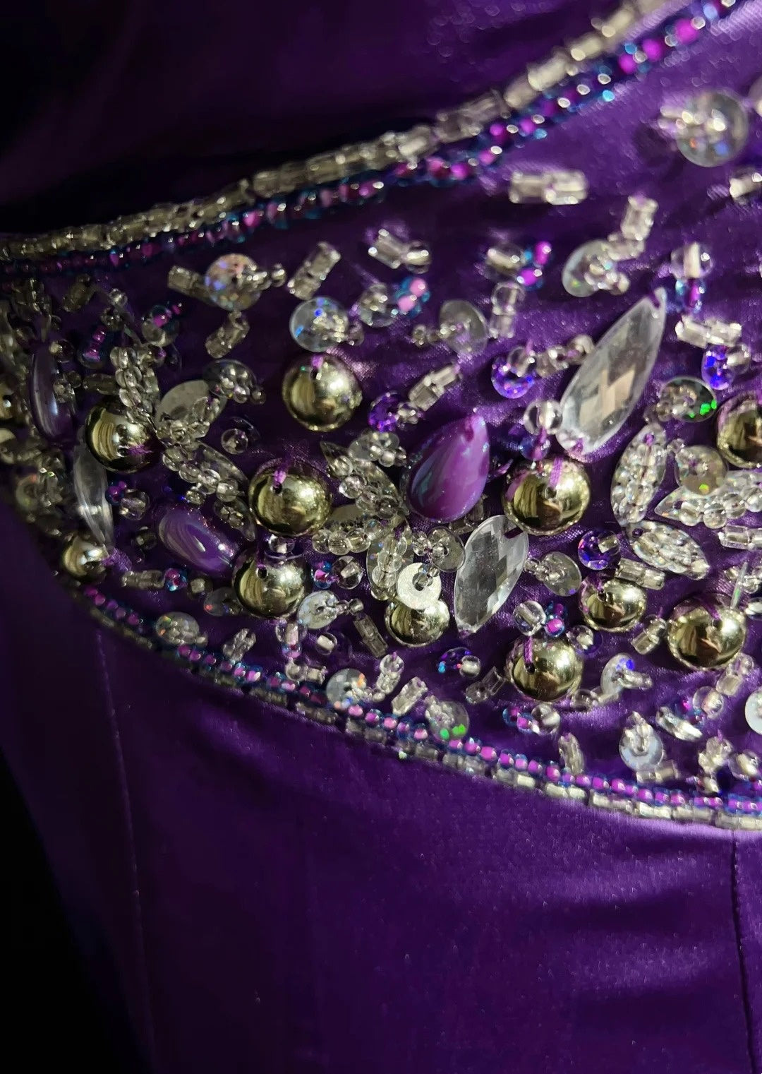 Robes de bal vintage Sirène Bretelles fines Satin années 80 avec perles Dos nu Longue robe de soirée formelle N2515