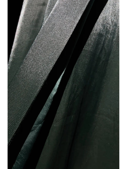 Modest Prom Dresses A line Spaghetti Strap Dark Green Sleeveless Long Formal Evening Outfits N3622