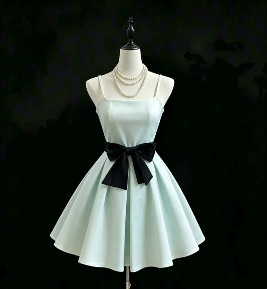 Cute Ball Gown Spaghetti Strap Mint Green Graduation Dresses Short High School For 8th Grade Senior Inspo Homecoming Gown RB3297