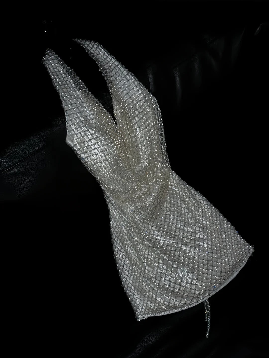 Prinzessin Meerjungfrau Neckholder Champagner Pailletten Langes Ballkleid Abendgarderobe Festliches Kleid N995