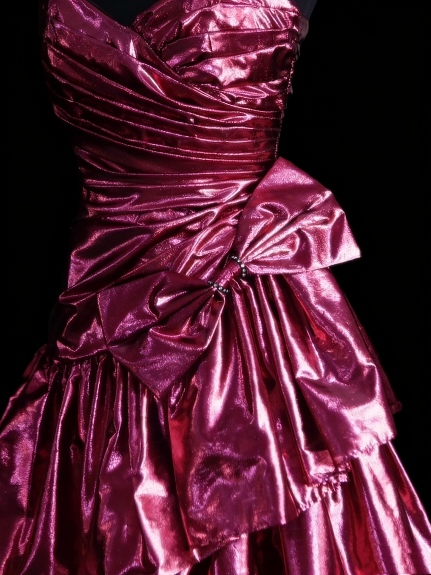 Robe de bal rétro rose à décolleté cœur, robe courte pour un 18e anniversaire, robe de soirée N1259