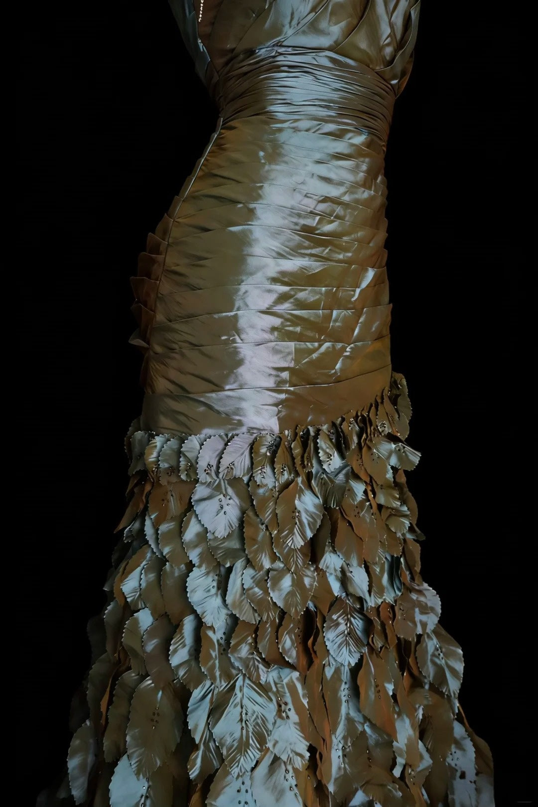 Robes de bal modestes Sirène Asymétrique Vert Foncé Longue Robe de Soirée N2972