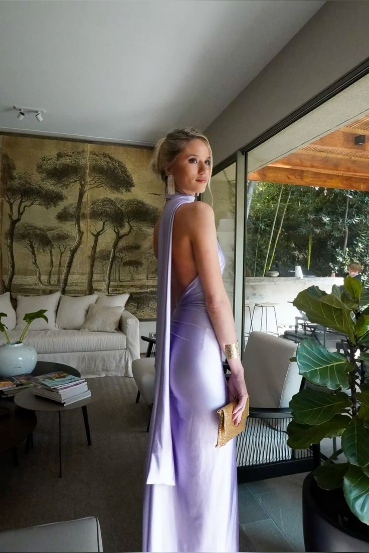 Süßes Meerjungfrau-Kleid mit einer Schulter, ärmellos, fliederfarben, langes Abendkleid für den 21. Geburtstag, Ballkleider N2399